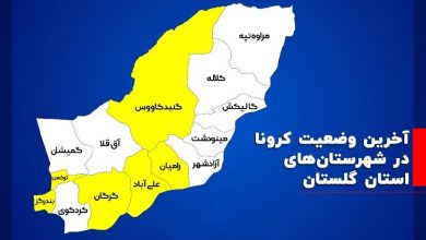 وضعیت کرونایی گلستان